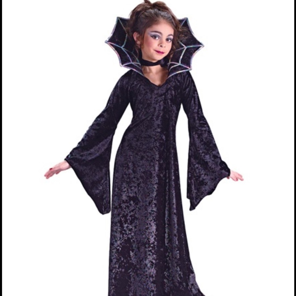 LILLIAN VERNON Velvet Sparkling Spiderella Costume